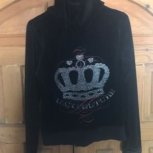 Juicy couture velour crown hoodie